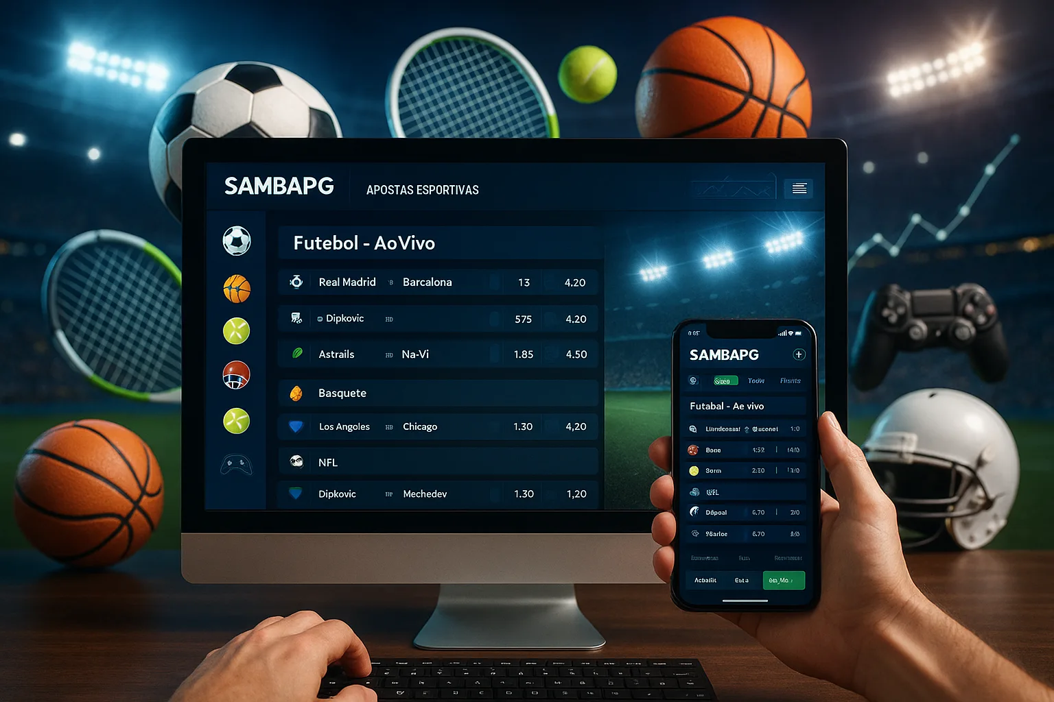 Aposte em apostas esportivas no cassino online SAMBAPG