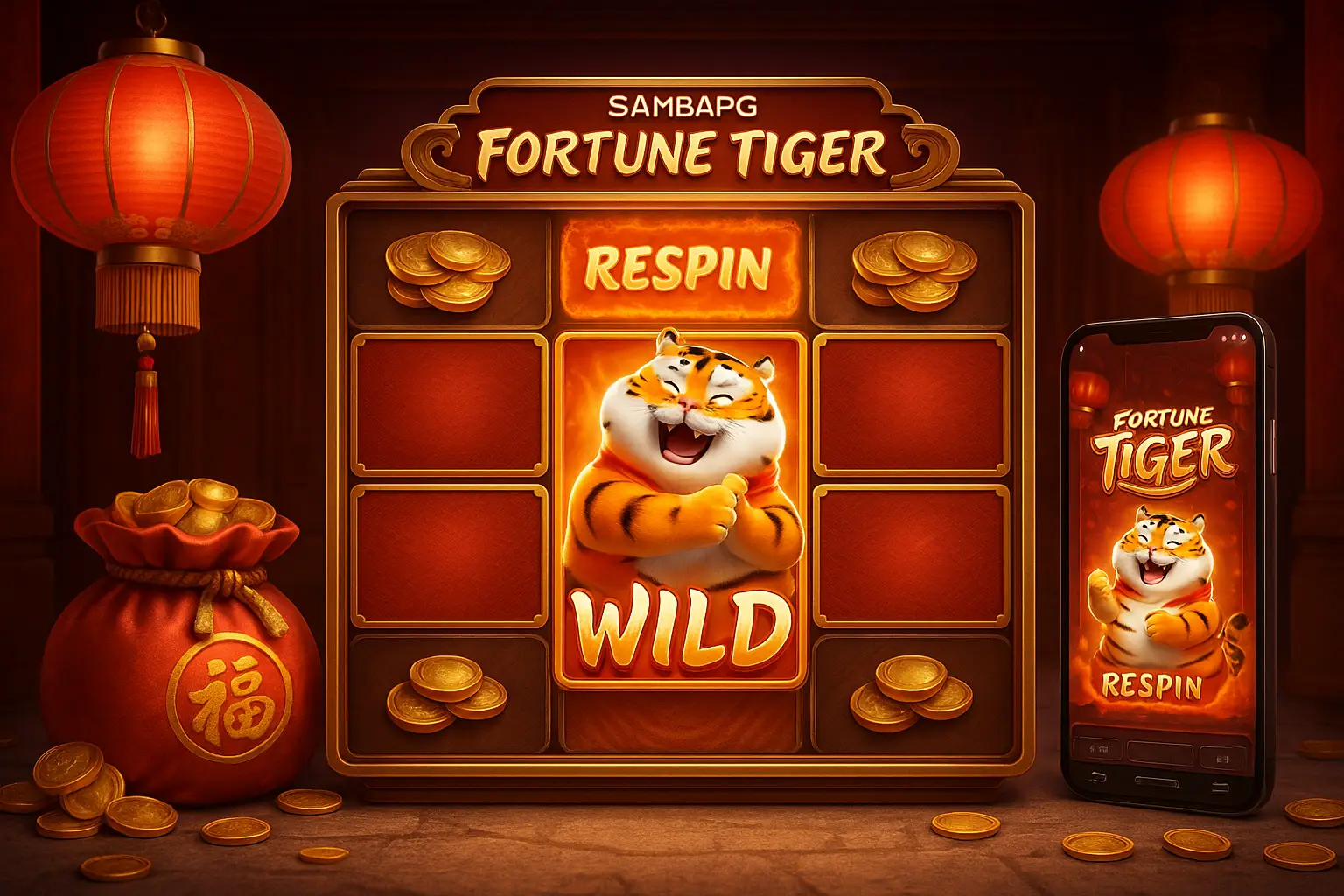 Fortune Tiger é um jogo imperdível no SAMBAPG Casino