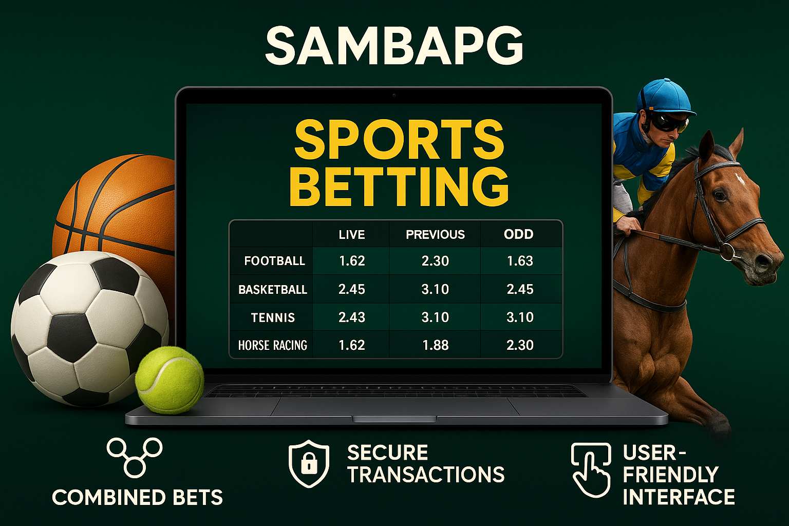 Apostas esportivas no cassino online SAMBAPG